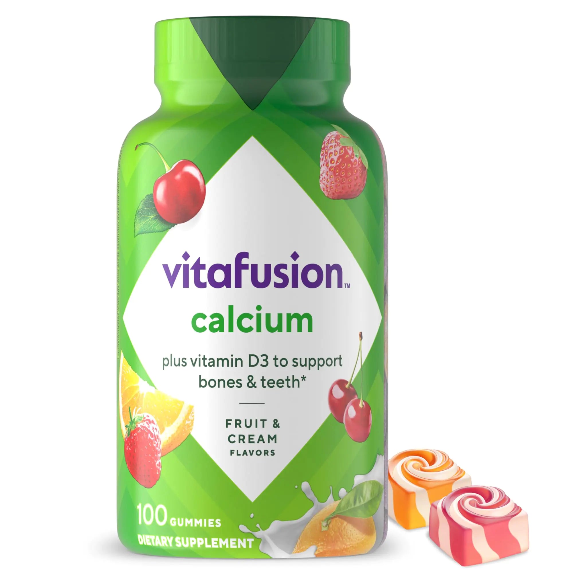 Vitafusion Calcium Gummies for Bone & Teeth Health