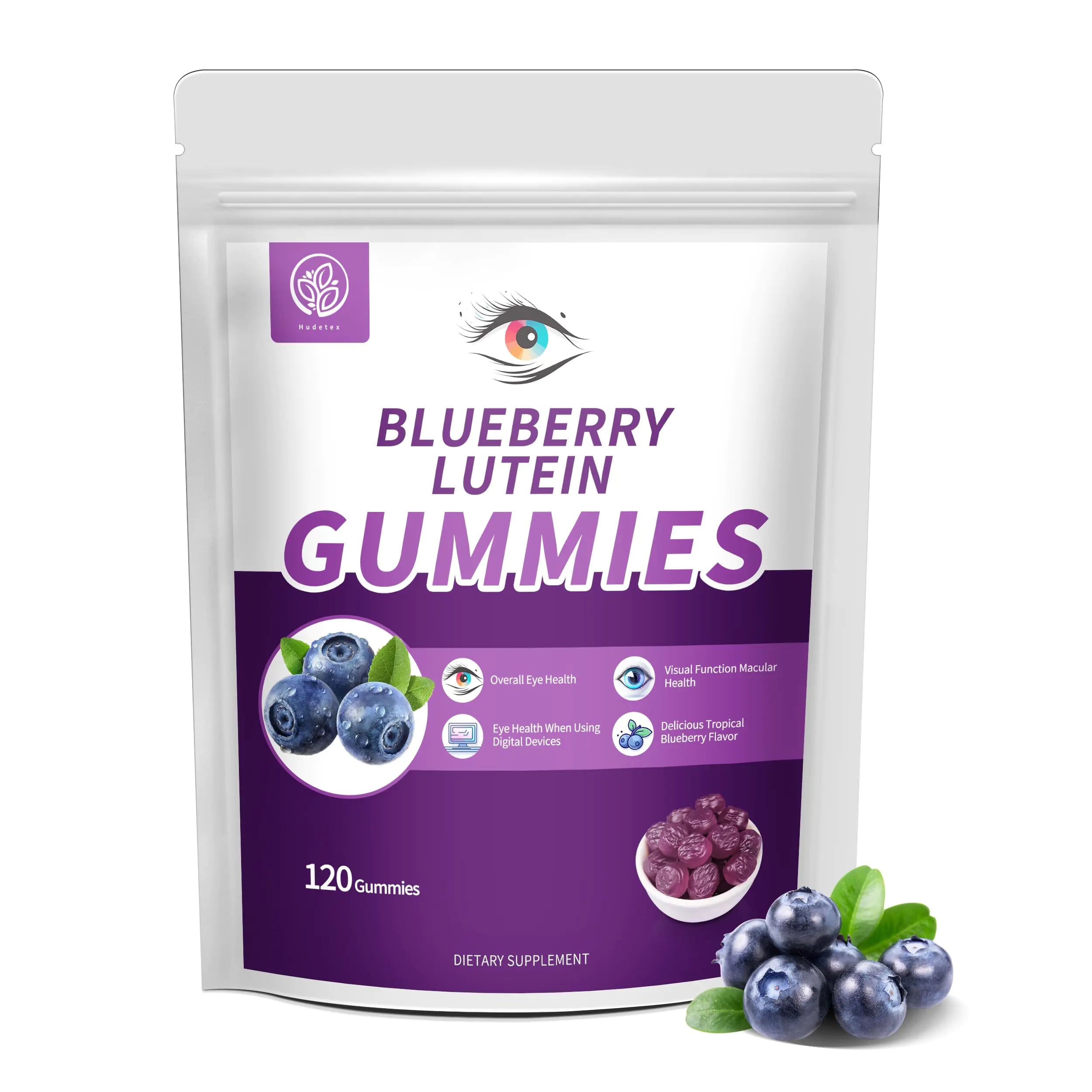 Blueberry & Lutein Eye Care Gummies - 120 Count